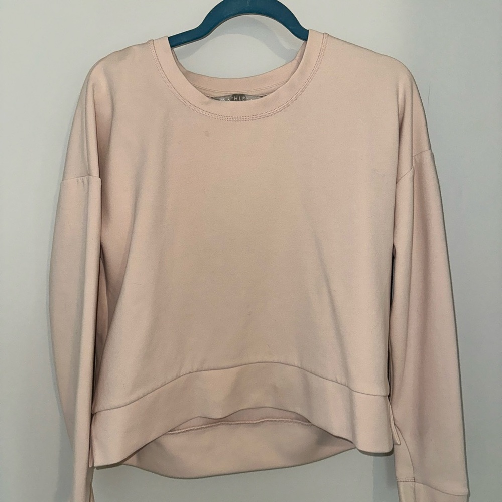 Athleta Women's Pink Crewneck Sweatshirt